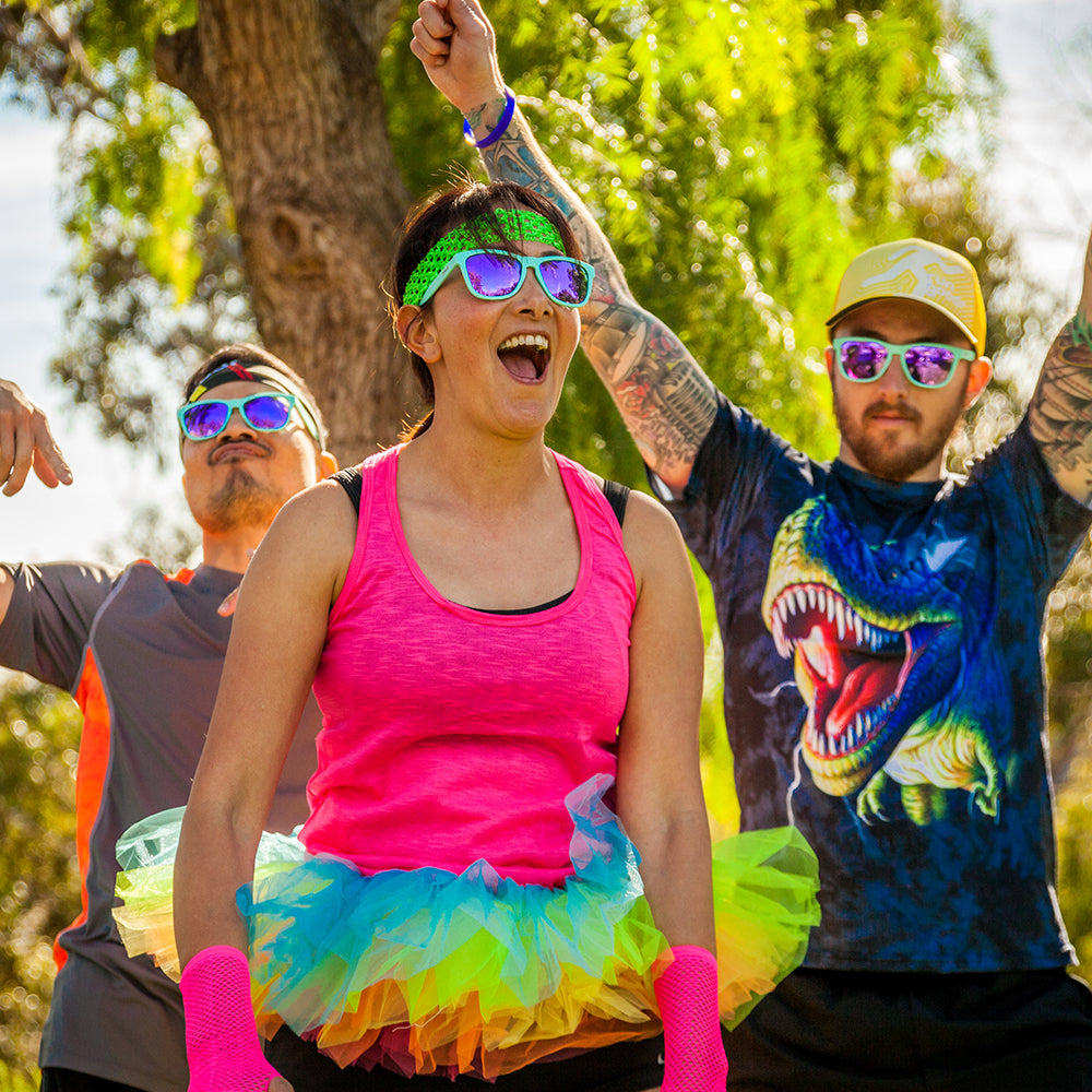 Electric Dinotopia Carnival rave in the woods